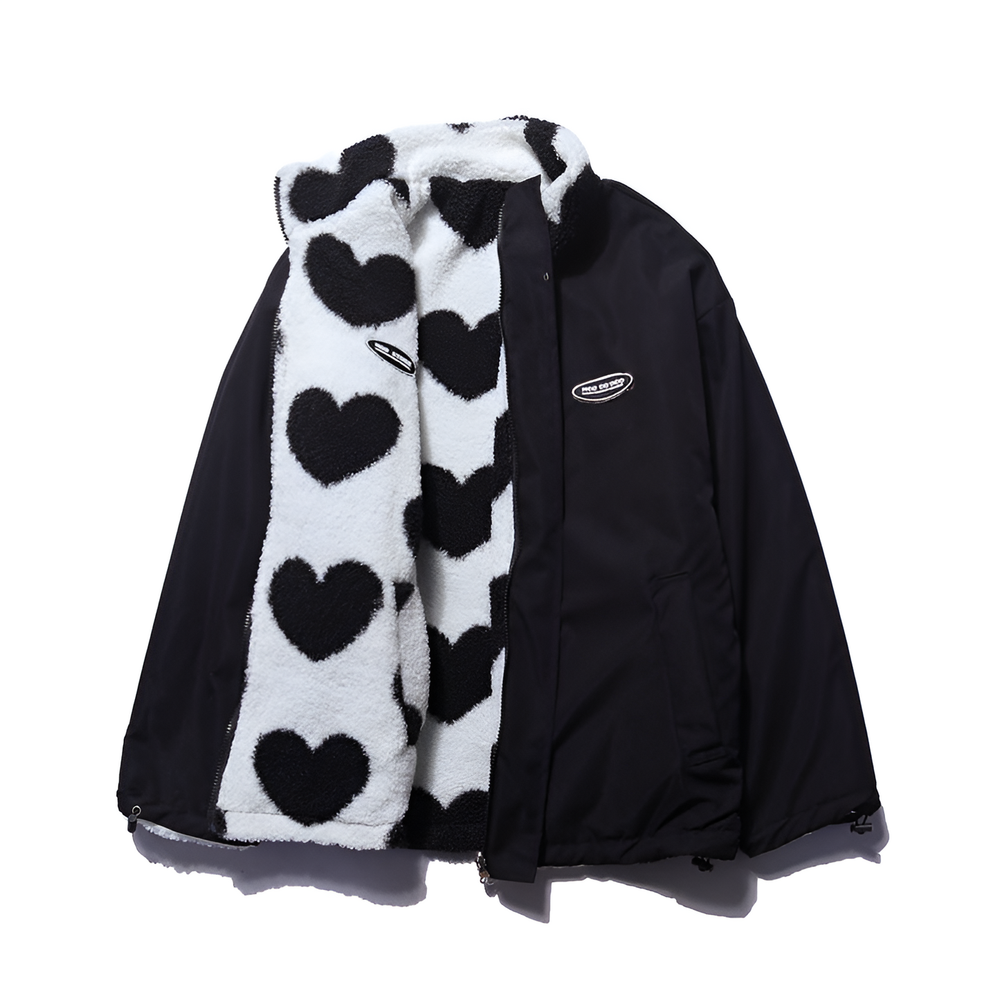 Alice – Veste Réversible à Motifs Cœurs