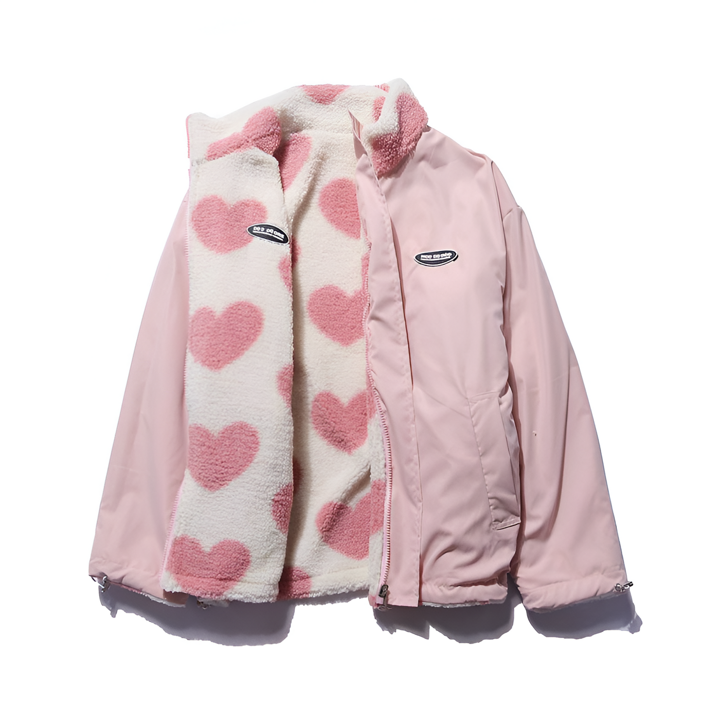 Alice – Veste Réversible à Motifs Cœurs