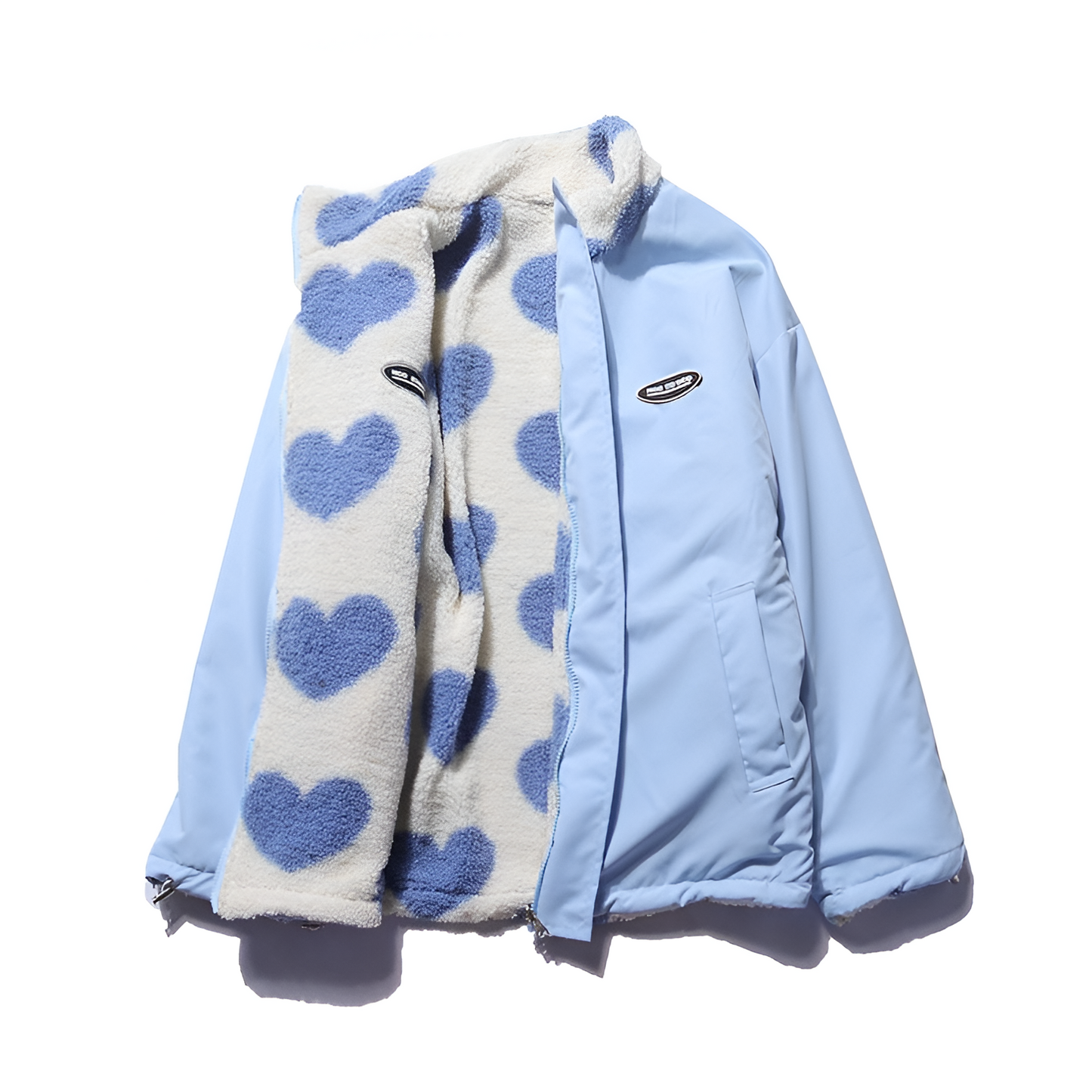 Alice – Veste Réversible à Motifs Cœurs