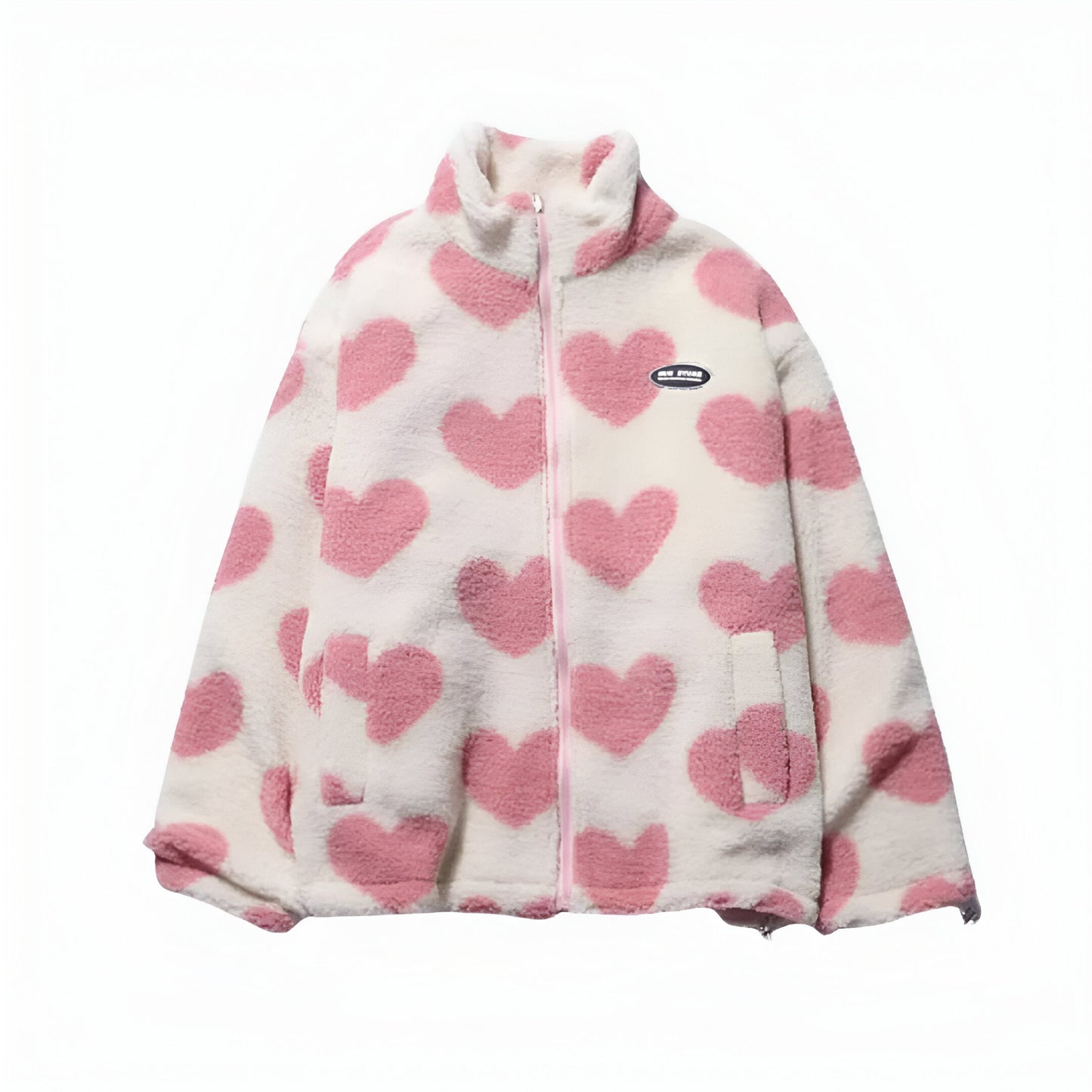 Alice – Veste Réversible à Motifs Cœurs