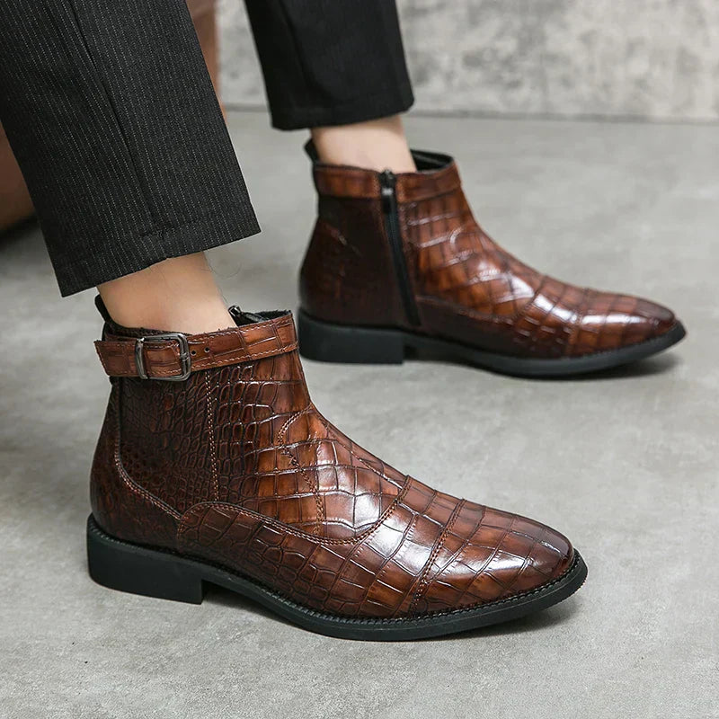 Baron – Bottes en cuir avec boucle