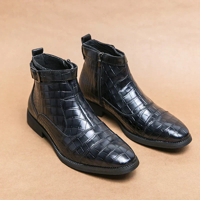 Baron – Bottes en cuir avec boucle
