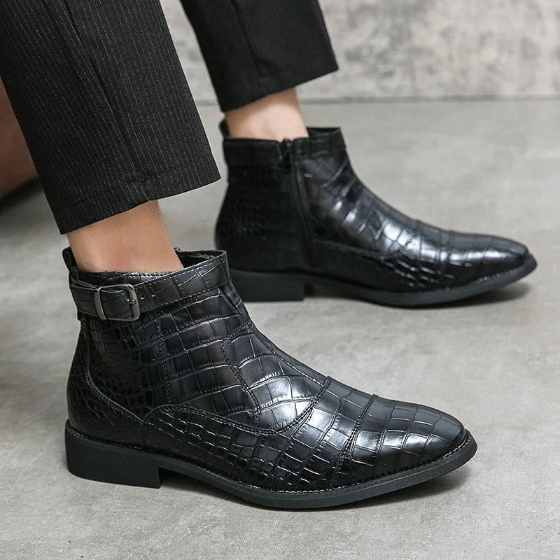 Baron – Bottes en cuir avec boucle