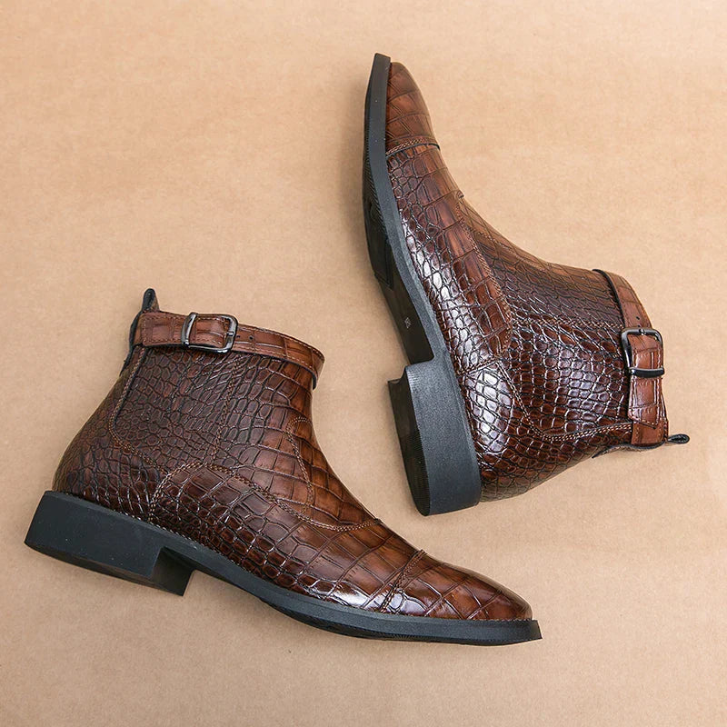 Baron – Bottes en cuir avec boucle