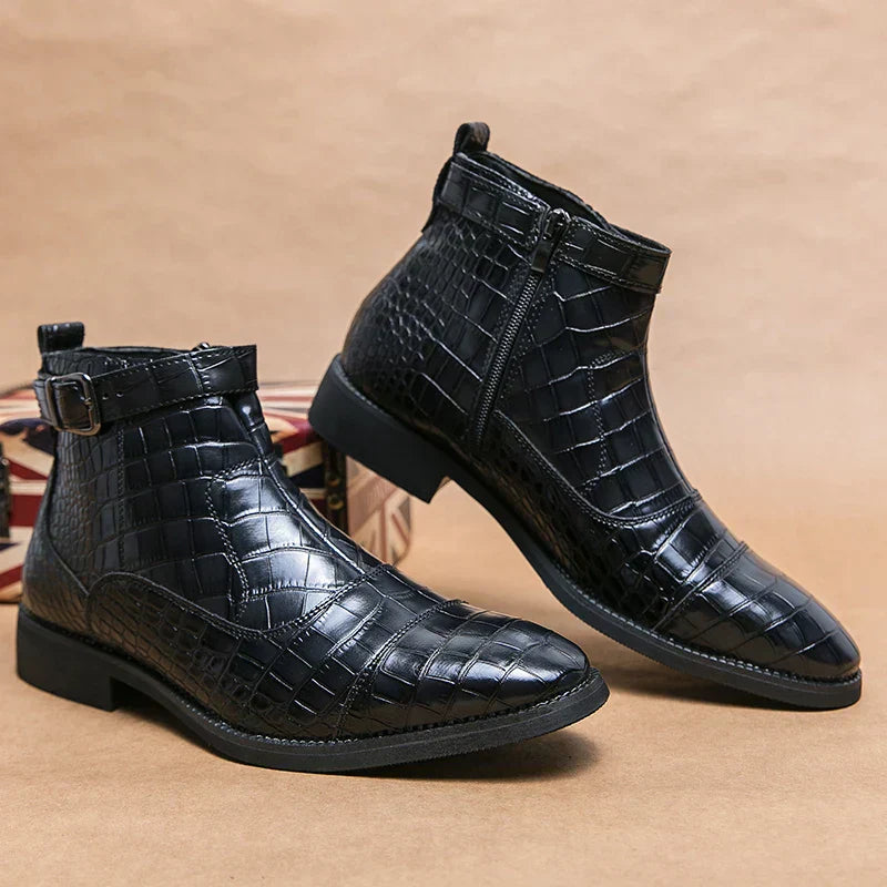 Baron – Bottes en cuir avec boucle