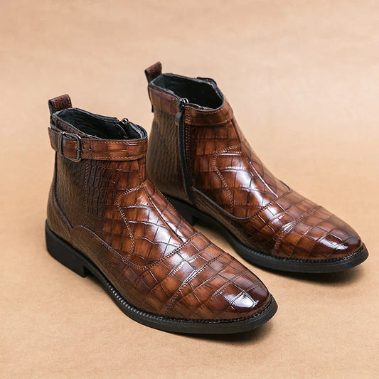 Baron – Bottes en cuir avec boucle
